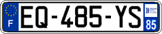 French license plate, SIV (ordinary)