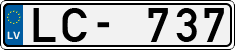 License plate of Latvia, Regular car plates