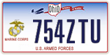 Ohio, Specialty plates (123ABC)