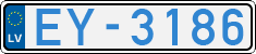 License plate of Latvia, Electric vehicles