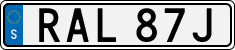 License plate of Sweden, Regular plates