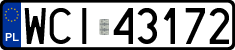 License plates of Poland, Regular car plates