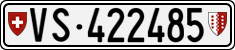 License plate of Switzerland, Cars
