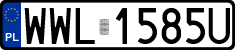 License plates of Poland, Regular car plates
