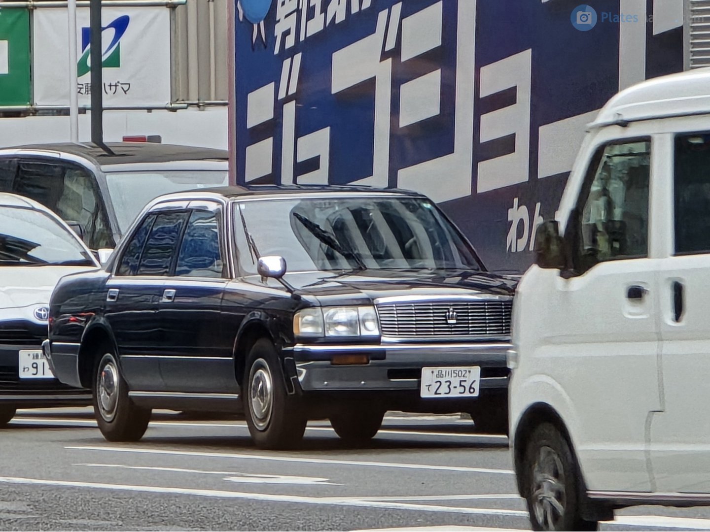 品川 502 て 2356, Toyota Crown 8th gen Sedan (S130), facelift, 1991–1995
