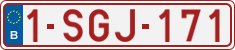 License plate of Belgium, Regular plates (2010)