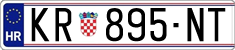 License plate of Croatia, Regular plates