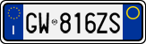 License plate of Italy, Cars (1994 year series)