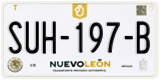 Nuevo León, Cars (AAA-000-A)