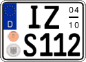 German license plate, Seasonal plates