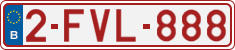 License plate of Belgium, Regular plates (2010)