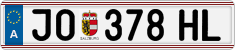 License plate of Austria, Regular plates