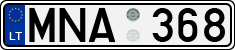 License plate of Lithuania, Cars