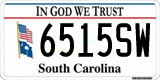 South Carolina, In God We Trust (1234AB/123 4AB)