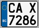 License plate of Bulgaria, Motorcycles