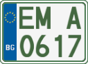 License plate of Bulgaria, Motorcycles