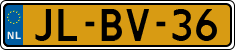 License plate of the Netherlands, Cars