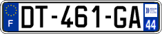 French license plate, SIV (ordinary)