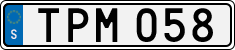License plate of Sweden, Regular plates