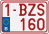 License plate of Belgium, Regular plates (2010)