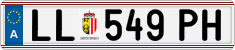 License plate of Austria, Regular plates