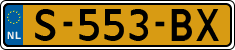 License plate of the Netherlands, Cars