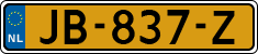 License plate of the Netherlands, Cars