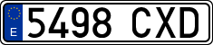 License plates of Spain, Ordinary (2000)