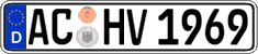 German license plate, Regular plates
