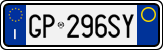 License plate of Italy, Cars (1994 year series)