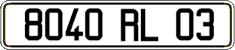 French license plate, FNI