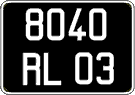 French license plate, FNI