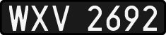 License plates of Poland, 1976 year system