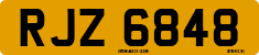 License plate of the United Kingdom, Northern Ireland (1966)