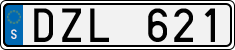 License plate of Sweden, Regular plates