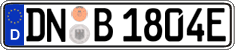 German license plate, Electric vehicles