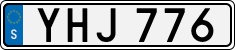 License plate of Sweden, Regular plates