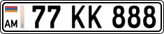 License plate of Armenia, Private owners