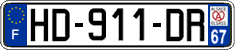 French license plate, SIV (ordinary)