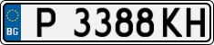 License plate of Bulgaria, Cars