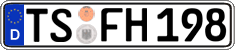 German license plate, Regular plates