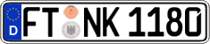 German license plate, Regular plates