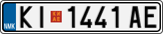 License plate of North Macedonia, Regular plates (2012)