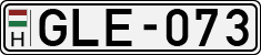 license plates of Hungary, Cars (1990)