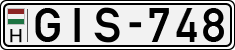 license plates of Hungary, Cars (1990)