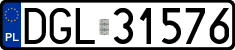 License plates of Poland, Regular car plates