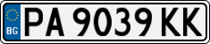 License plate of Bulgaria, Cars