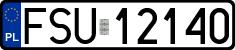 License plates of Poland, Regular car plates