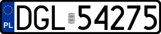 License plates of Poland, Regular car plates