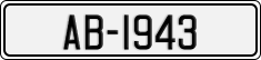 License plate of Ireland, Trailers